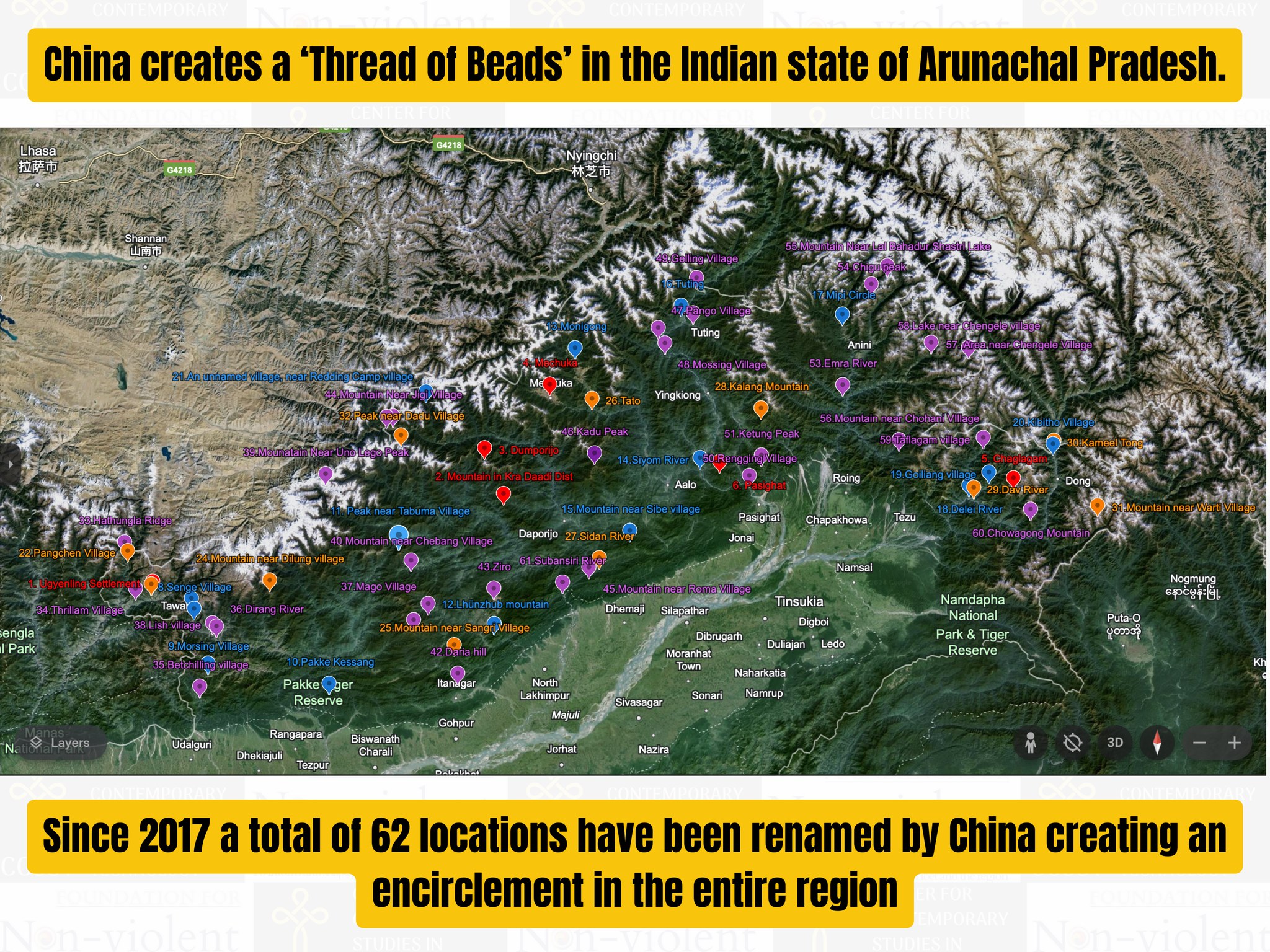 Chauhan Ruling Map Ras རྒྱ་གར་གཞུང་གིས་རྒྱ་ནག་ལ་ལན་འདེབས་ཚུལ་དུ་བོད་རང་སྐྱོང་གི་ས་ཁུལ་ཁག་ ༣༠ ལ ...