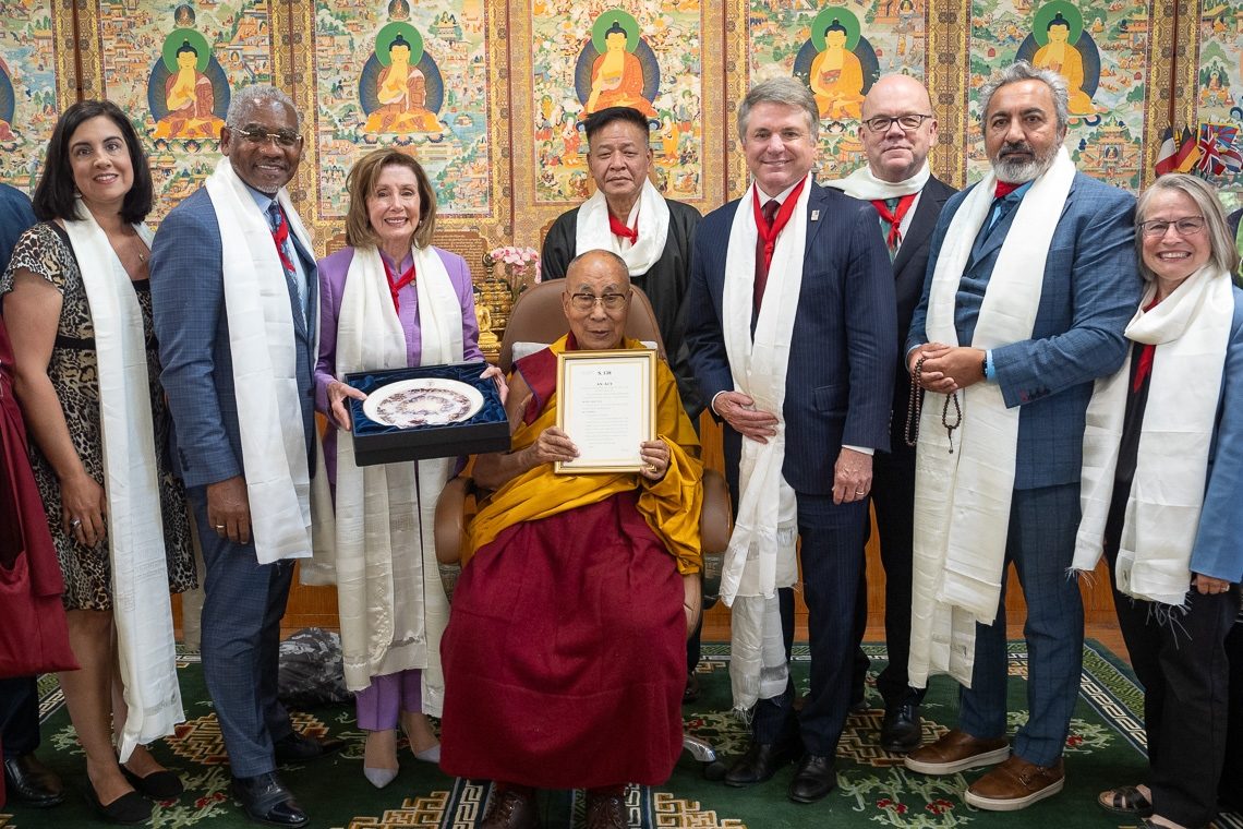 HHDL audience with US Delegation