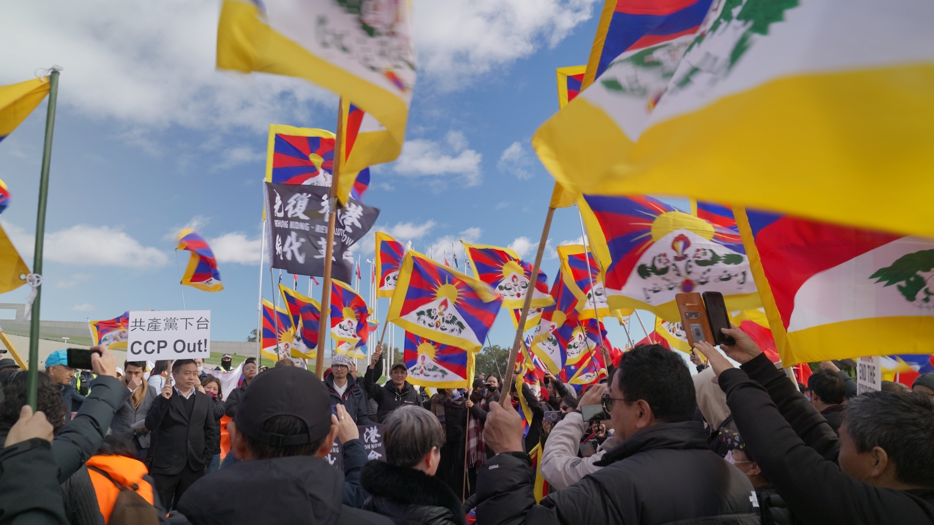 Canberra tibetan protest