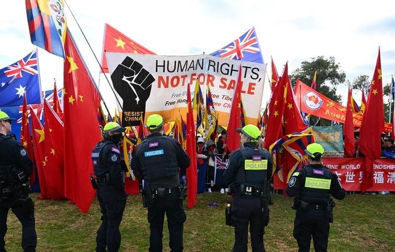 Australia Tibetans Protest