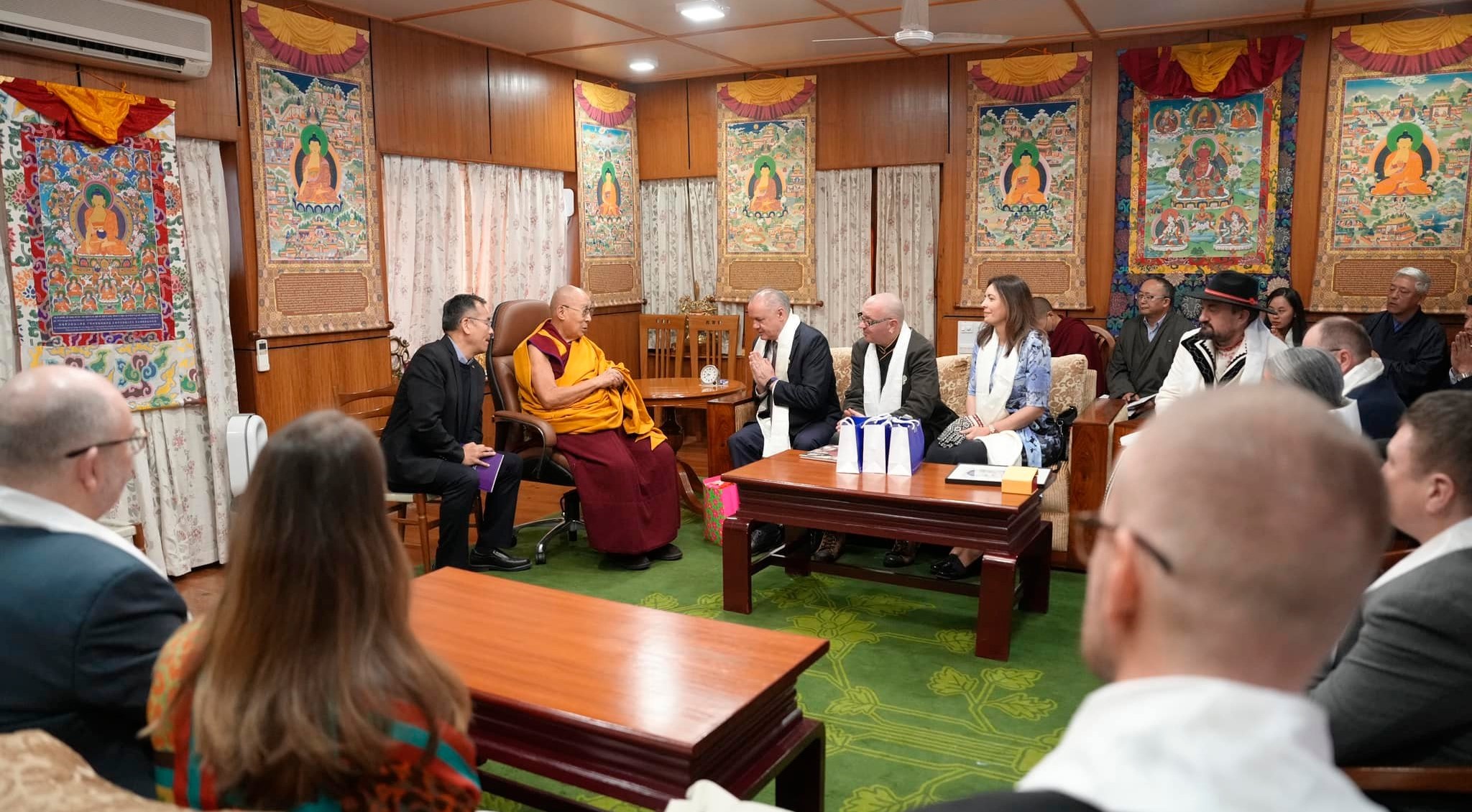 Astonian Parliamentarians Meeting HHDL